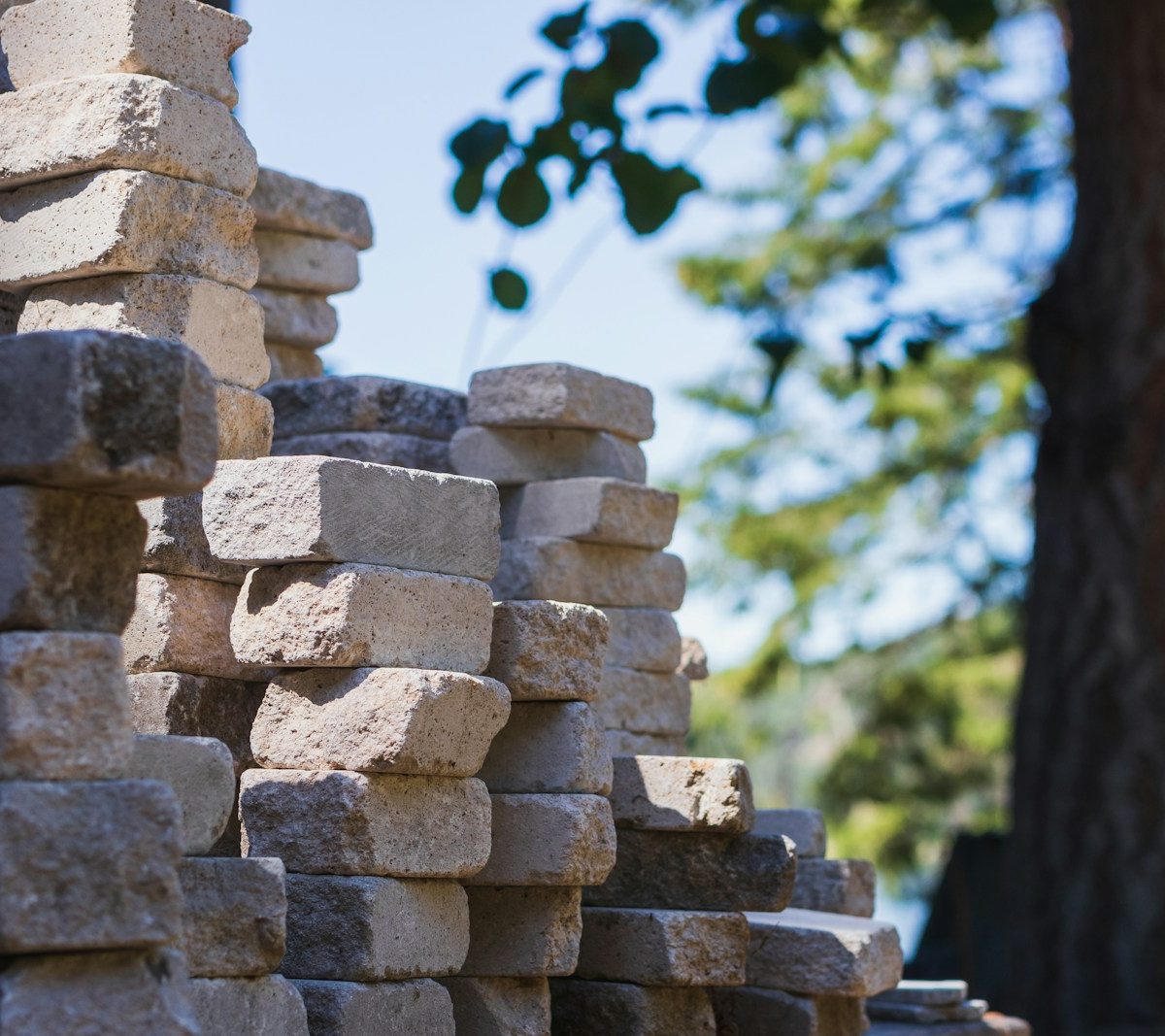 brown concrete blocks during daytime