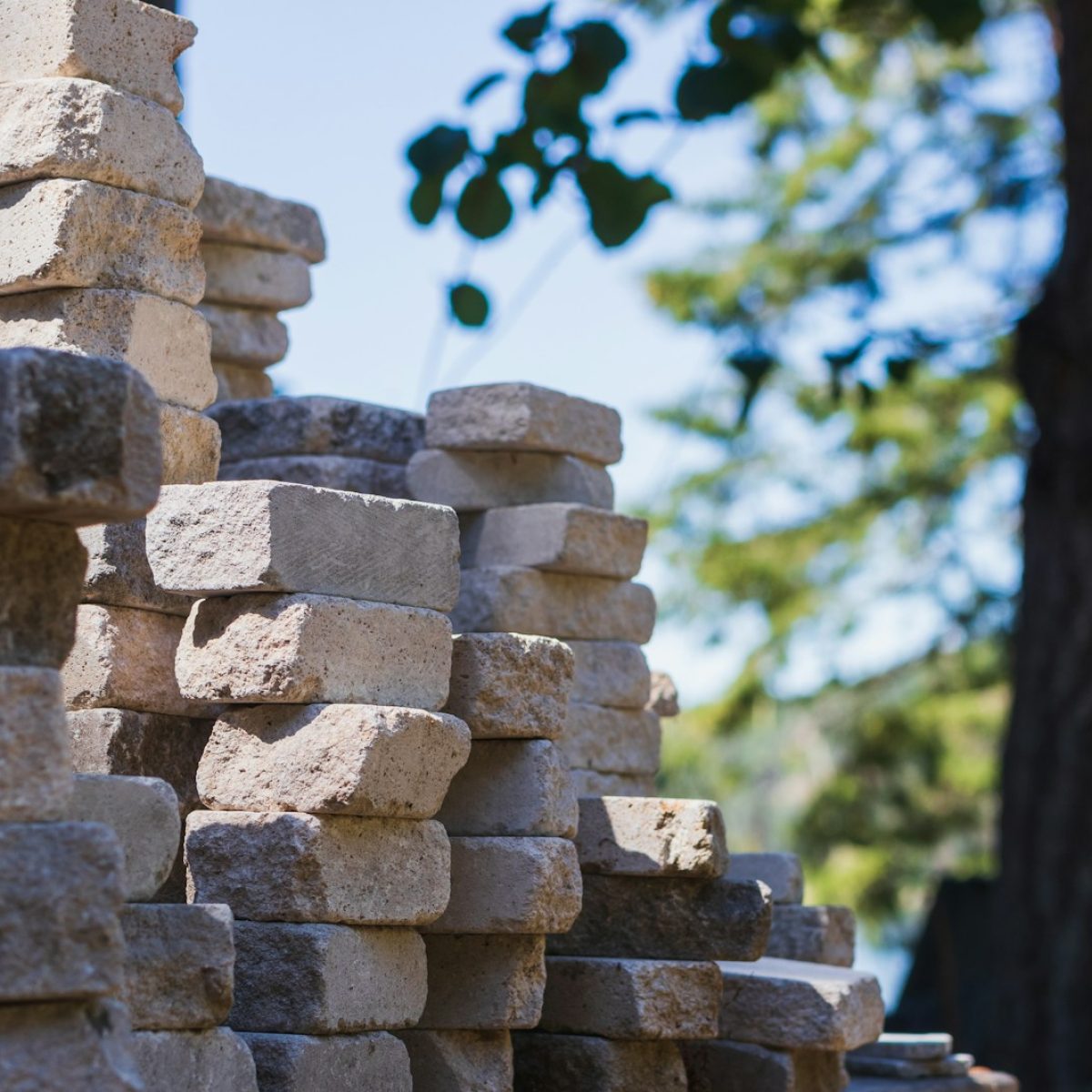 brown concrete blocks during daytime