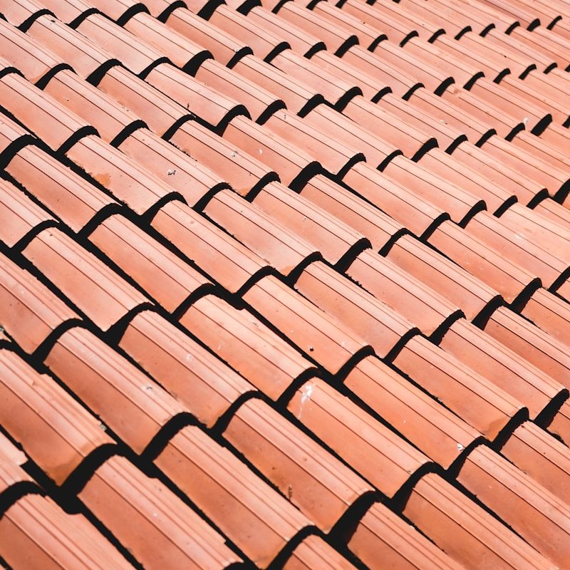 brown roof tiles